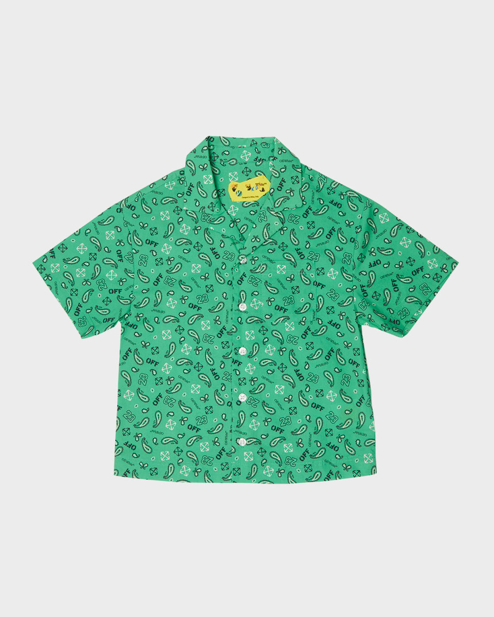 Boy's Bandana Bowling Shirt, Size 4-10